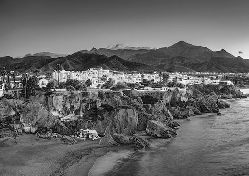 Nerja Costa Del Sol in zwart-wit