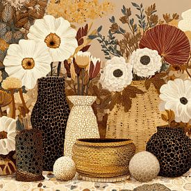 Modernes Blumenarrangement von Blickfänger Gemälde