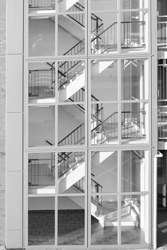 Glass staircase
