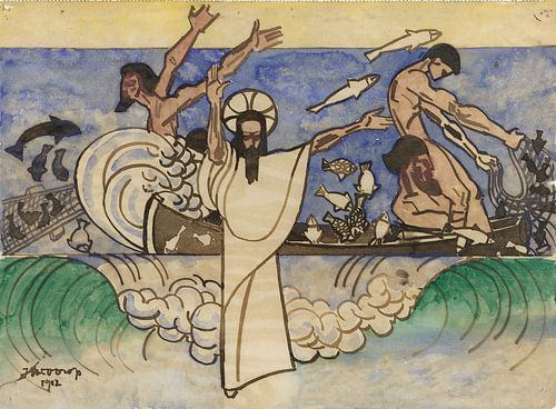 De wonderbare vischvangst, Jan Toorop