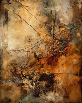 Abstract schilderij "Wabi-sabi" van Studio Allee