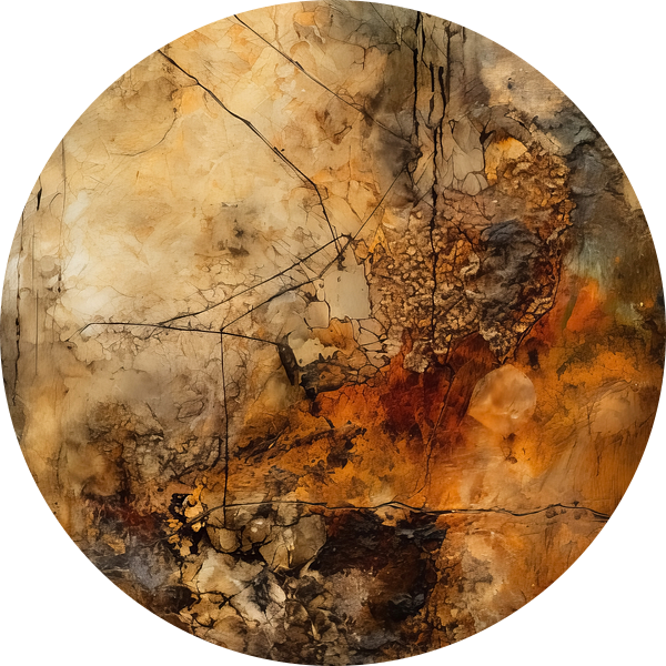 Abstract schilderij "Wabi-sabi" van Studio Allee