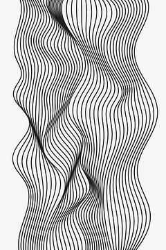 Abstract Line Art by Walljar