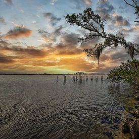 Sonnenuntergang in Florida. von Tilly Meijer