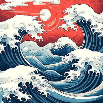 Japandi Waves van Christian Ovís