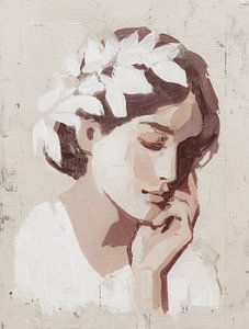 Rêve tranquille à l'huile