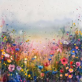 Flowers Sun by Wonderful Art