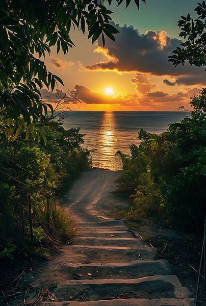 Auf dem Weg an den Strand von fernlichtsicht