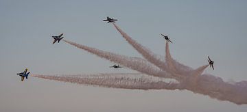The Blue Angels' Bomb Burst. by Jaap van den Berg