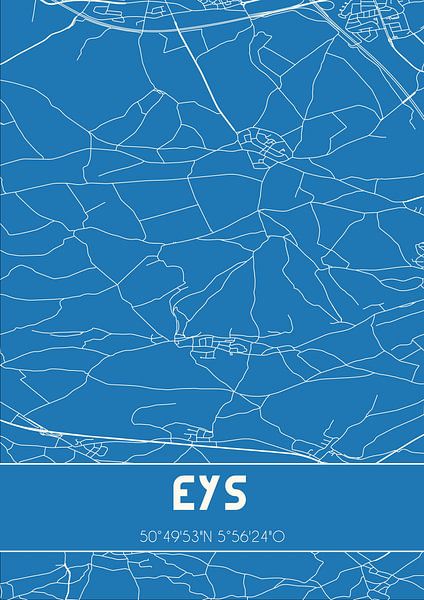 Blueprint | Map | Eys (Limburg) by Prints of Place