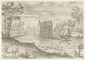 Hans Collaert (I), Gesicht an der Schleuse Coensborg in Laeken