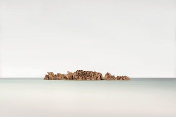 Rock formation shrouded in silence by Claire van Dun