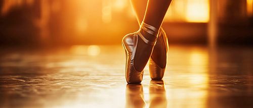 Balletdanseres in het zonlicht