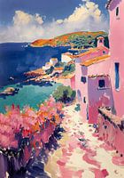 Op Henri Matisse geïnspireerd landschap