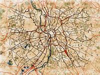 Map of Toulouse with the style 'Serene Summer'