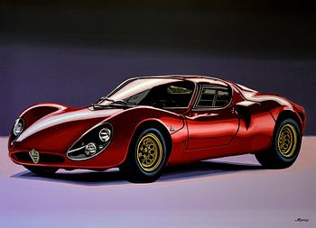 Alfa Romeo 33 Stradale Schilderij