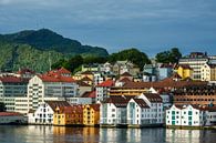 Blick auf die Stadt Bergen in Norwegen von Rico Ködder Miniaturansicht