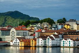 View to the city Bergen in Norway