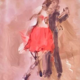 Tango dansers. van Marianna Pobedimova