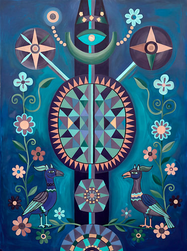 Abstract in blauw van ¡ guay !
