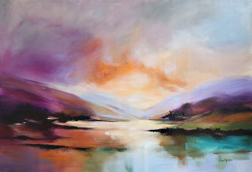 Golden Valley - Abstrakte Landschaft von Ellis Hollering