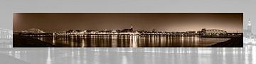 Panoramafoto Nijmegen met passepartout van Henk Kersten