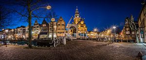 panorama van oude binnenstad Alkmaar von Arjen Schippers