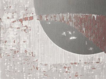 Design abstrait moderne. Structures dans des tons neutres et sereins sur Studio Pieternel