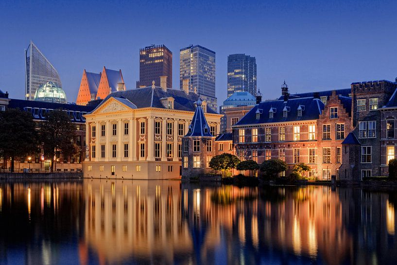 skyline van Den Haag gezien vanaf de Lange Vijverberg  van gaps photography