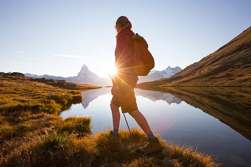 Mountain hiking Swiss Alps Matterhorn