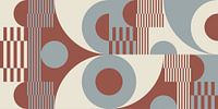 Retro Geometrie: Serene cirkels en strepen nr. 8 van Dina Dankers thumbnail