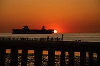 Sunset Zeeland coast