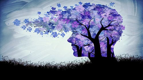 Dromerig bomenlandschap