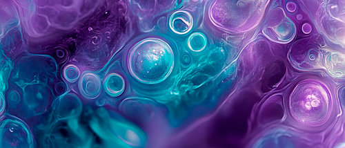 Kleurrijke wereld van bubbels