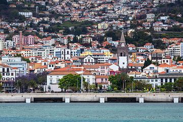 View to the city Funchal on the island Madeira, Portugal by Rico Ködder