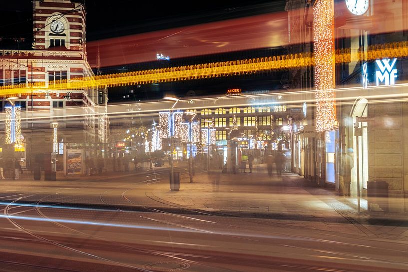 Erfurt - Anger - Straßenbahn von Mixed media vector arts