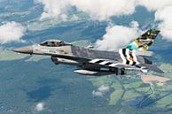 F-16 with 75 years D-Day painting by KC Photography thumbnail