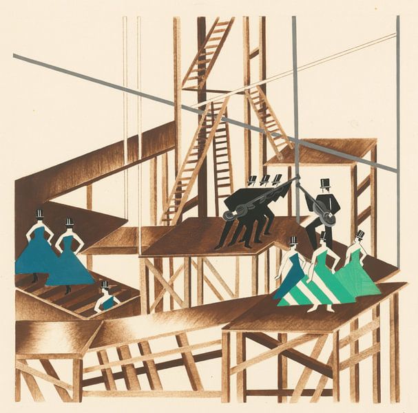 Alexandra Exter - Maquettes de Théatre 16 (1930) van Peter Balan