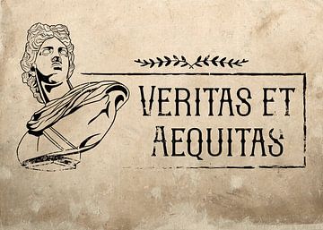 Latijnse spreuk Veritas et Aequitas van Pixelbull Design