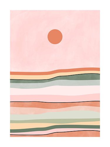 Lignes de l'horizon serein