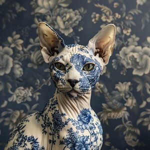 The Cat With The Delft Blue Tattoo