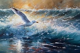 Auf den Wellen treiben. von Harry Stok