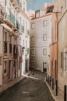 Sfeervolle straten in Lissabon, portugal