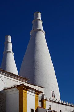 De schoorstenen van het Palacio National de Sintra van Berthold Werner