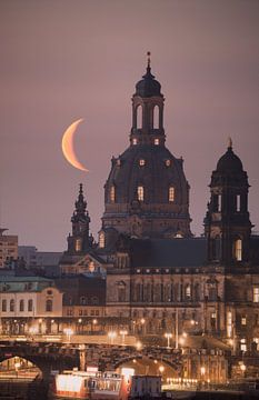 Mondaufgang in Dresden