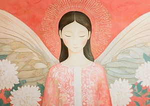 Meditation Frau | Frau mit Flügeln
