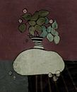 Stylised still life with vase by annemiek art thumbnail