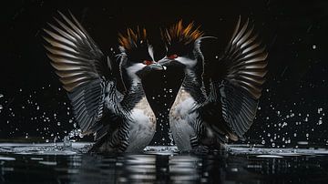 Wasservögel in der Jahreszeit des Erwachens von Karina Brouwer