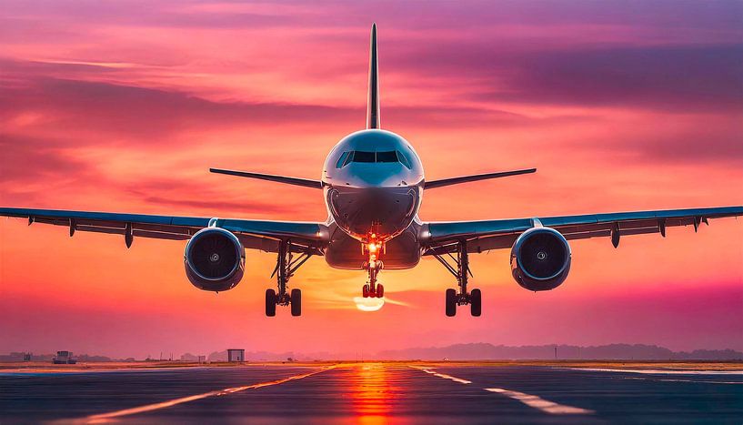 Aircraft on landing field by Mustafa Kurnaz