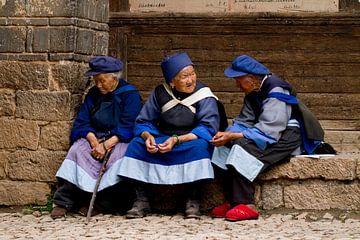 Oude vrouwtjes in China van Cindy Mulder